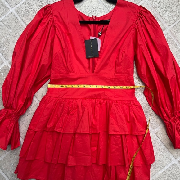 Erika Peña Chloe hot red dress size M/L - Picture 2 of 5